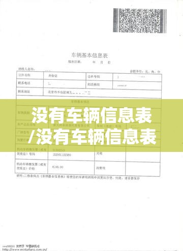 没有车辆信息表/没有车辆信息表怎么办 没有车辆信息表/没有车辆信息表怎么办