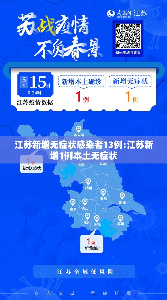 江苏新增无症状感染者13例:江苏新增1例本土无症状 江苏新增无症状感染者13例:江苏新增1例本土无症状