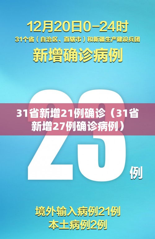 31省新增21例确诊（31省新增27例确诊病例）