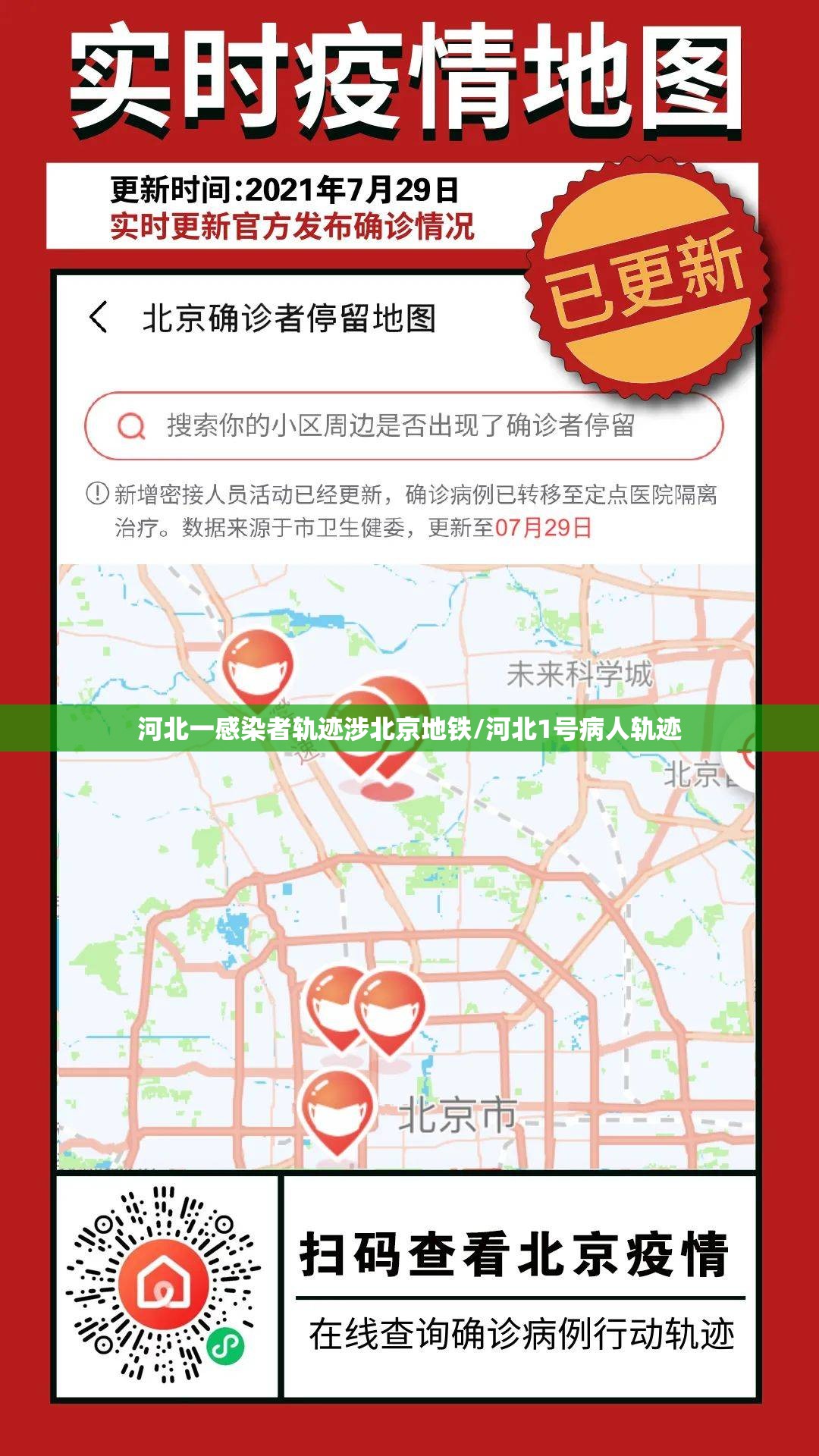 河北一感染者轨迹涉北京地铁/河北1号病人轨迹 河北一感染者轨迹涉北京地铁/河北1号病人轨迹