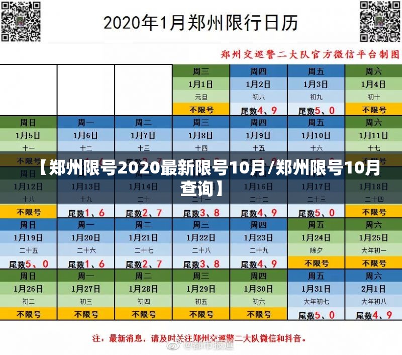 【郑州限号2020最新限号10月/郑州限号10月查询】 【郑州限号2020最新限号10月/郑州限号10月查询】