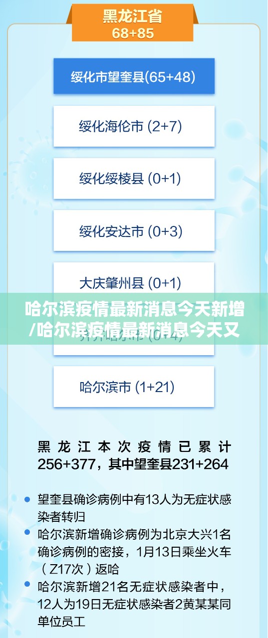 哈尔滨疫情最新消息今天新增/哈尔滨疫情最新消息今天又增加9人轨迹