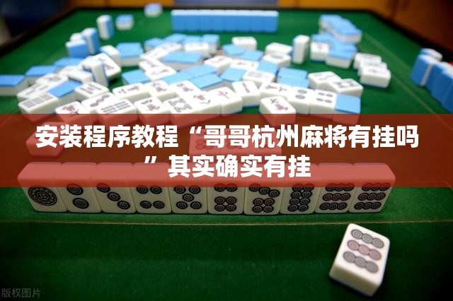 安装程序教程“哥哥杭州麻将有挂吗”其实确实有挂