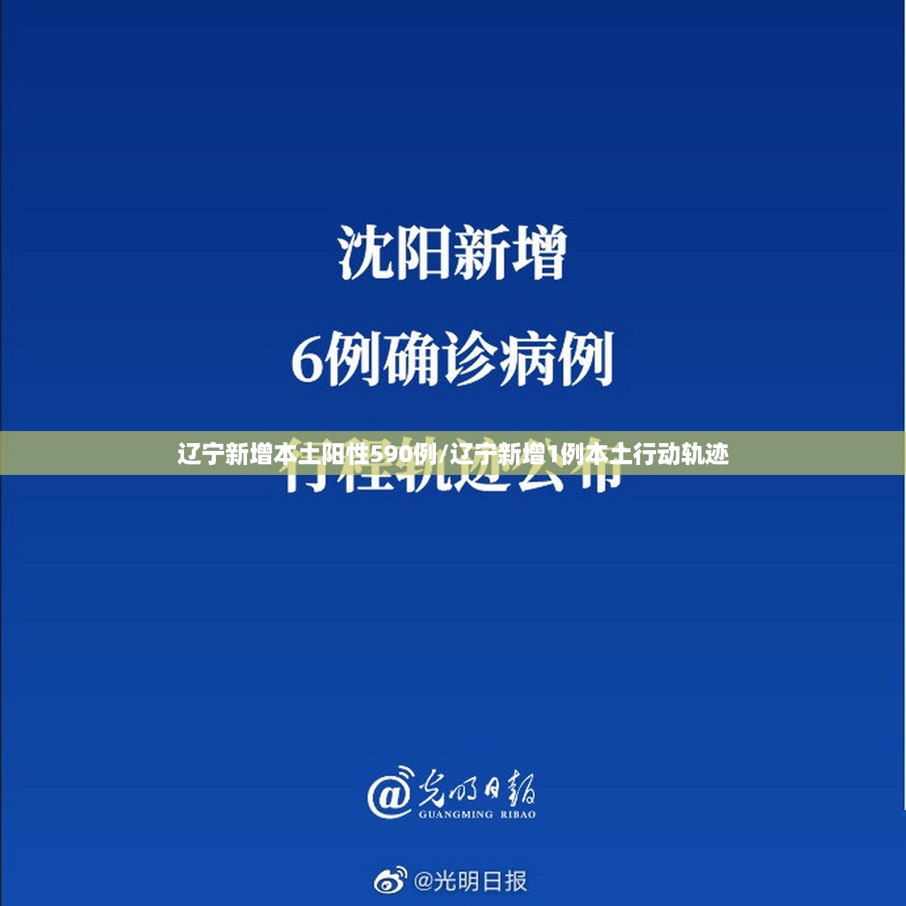辽宁新增本土阳性590例/辽宁新增1例本土行动轨迹