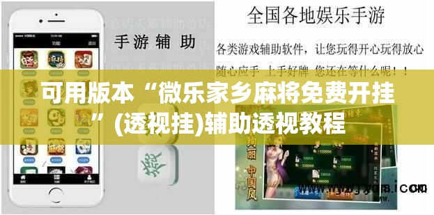 可用版本“微乐家乡麻将免费开挂”(透视挂)辅助透视教程
