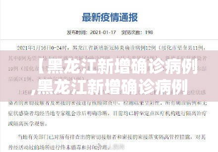 【黑龙江新增确诊病例,黑龙江新增确诊病例2841例】 【黑龙江新增确诊病例,黑龙江新增确诊病例2841例】