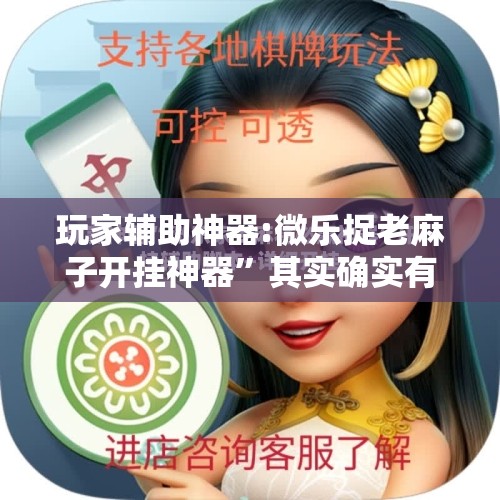玩家辅助神器:微乐捉老麻子开挂神器”其实确实有挂