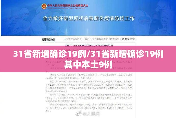 31省新增确诊19例/31省新增确诊19例其中本土9例