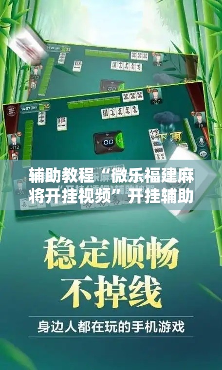辅助教程“微乐福建麻将开挂视频”开挂辅助脚本+详细开挂安装教程