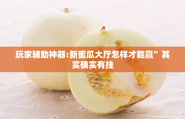 玩家辅助神器:新蜜瓜大厅怎样才能赢	”其实确实有挂