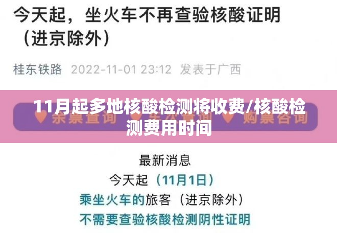 11月起多地核酸检测将收费/核酸检测费用时间