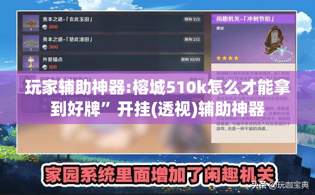 玩家辅助神器:榕城510k怎么才能拿到好牌	”开挂(透视)辅助神器
