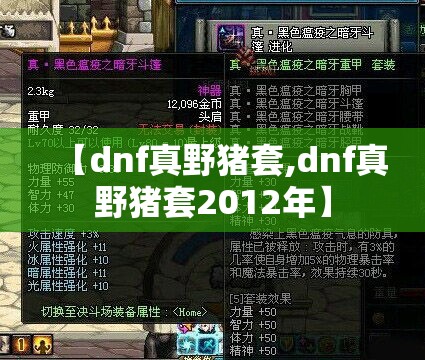【dnf真野猪套,dnf真野猪套2012年】 【dnf真野猪套,dnf真野猪套2012年】