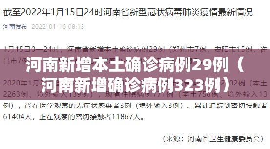 河南新增本土确诊病例29例(河南新增确诊病例323例) 河南新增本土确诊病例29例(河南新增确诊病例323例)