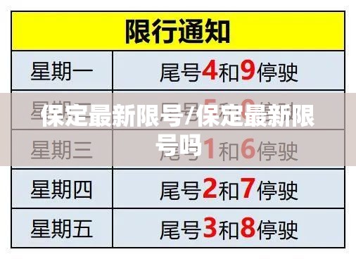 保定最新限号/保定最新限号吗 保定最新限号/保定最新限号吗