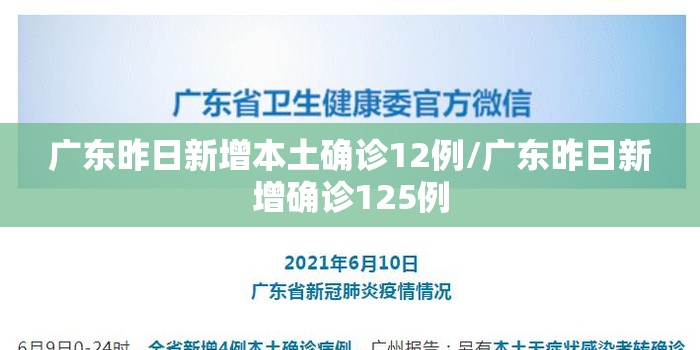 广东昨日新增本土确诊12例/广东昨日新增确诊125例 广东昨日新增本土确诊12例/广东昨日新增确诊125例