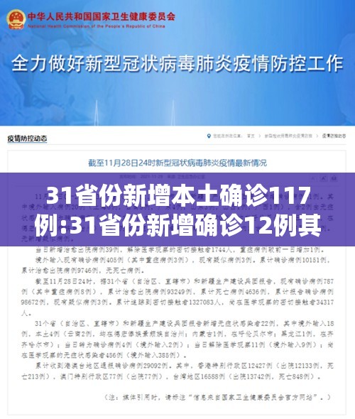 31省份新增本土确诊117例:31省份新增确诊12例其中本土1例 31省份新增本土确诊117例:31省份新增确诊12例其中本土1例