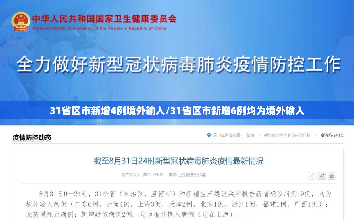 31省区市新增4例境外输入/31省区市新增6例均为境外输入 31省区市新增4例境外输入/31省区市新增6例均为境外输入