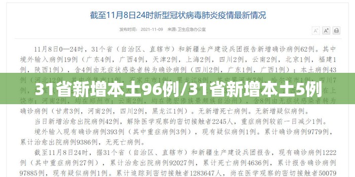 31省新增本土96例/31省新增本土5例 31省新增本土96例/31省新增本土5例