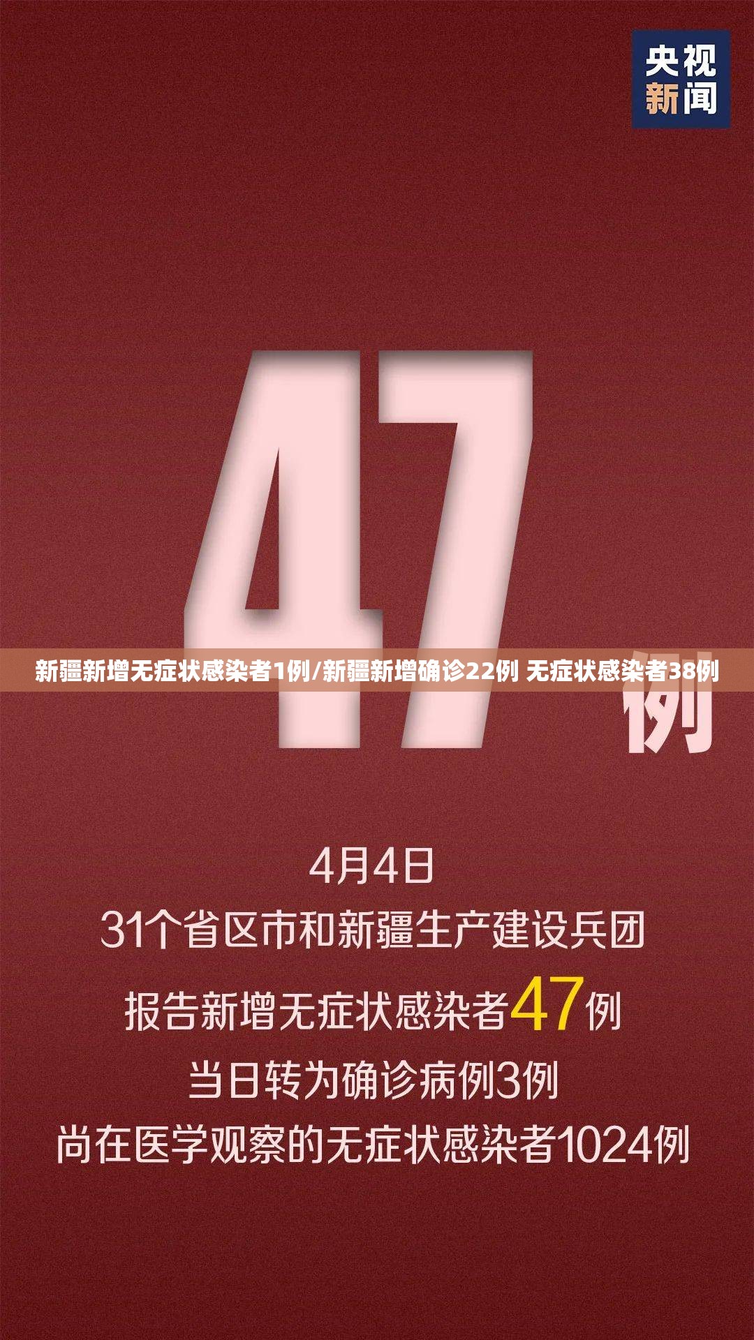 新疆新增无症状感染者1例/新疆新增确诊22例 无症状感染者38例 新疆新增无症状感染者1例/新疆新增确诊22例 无症状感染者38例