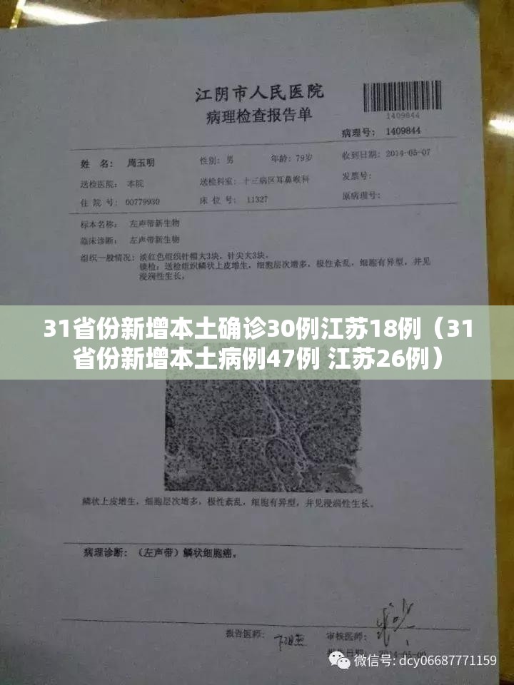 31省份新增本土确诊30例江苏18例(31省份新增本土病例47例 江苏26例) 31省份新增本土确诊30例江苏18例(31省份新增本土病例47例 江苏26例)