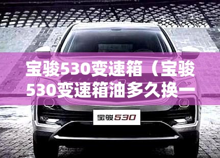 宝骏530变速箱（宝骏530变速箱油多久换一次）