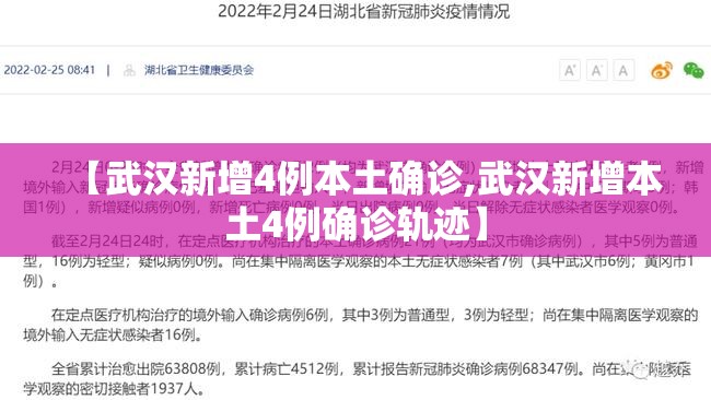 【武汉新增4例本土确诊,武汉新增本土4例确诊轨迹】 【武汉新增4例本土确诊,武汉新增本土4例确诊轨迹】
