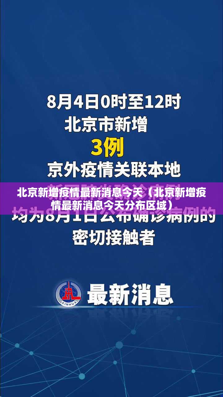 北京新增疫情最新消息今天(北京新增疫情最新消息今天分布区域) 北京新增疫情最新消息今天(北京新增疫情最新消息今天分布区域)