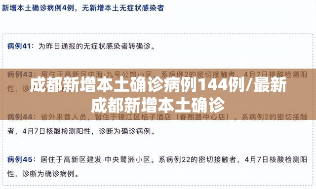 成都新增本土确诊病例144例/最新成都新增本土确诊 成都新增本土确诊病例144例/最新成都新增本土确诊