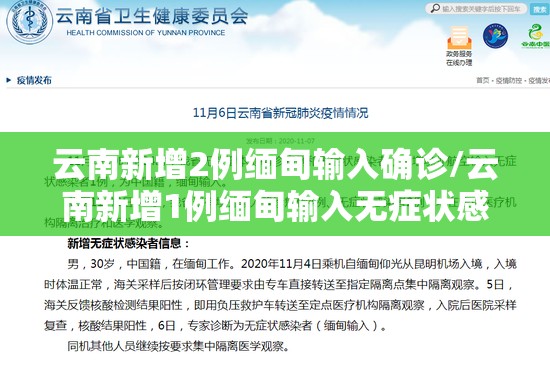 云南新增2例缅甸输入确诊/云南新增1例缅甸输入无症状感染者 云南新增2例缅甸输入确诊/云南新增1例缅甸输入无症状感染者