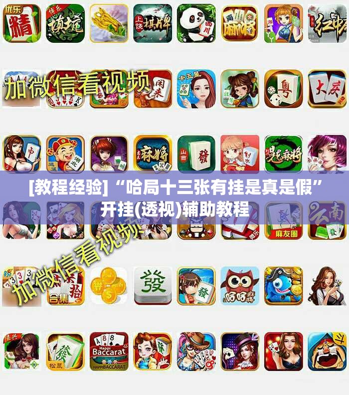 [教程经验]“哈局十三张有挂是真是假	”开挂(透视)辅助教程