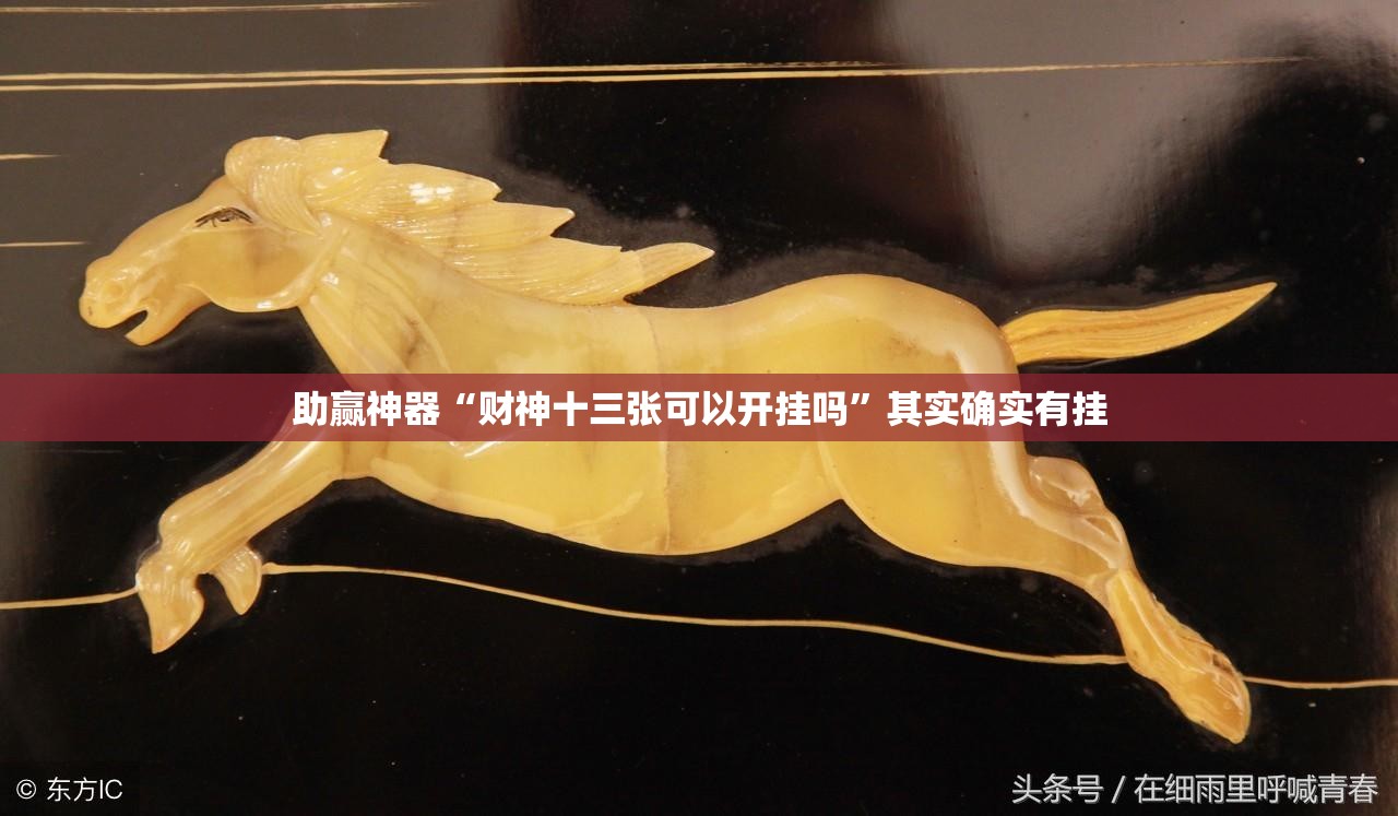 助赢神器“财神十三张可以开挂吗”其实确实有挂