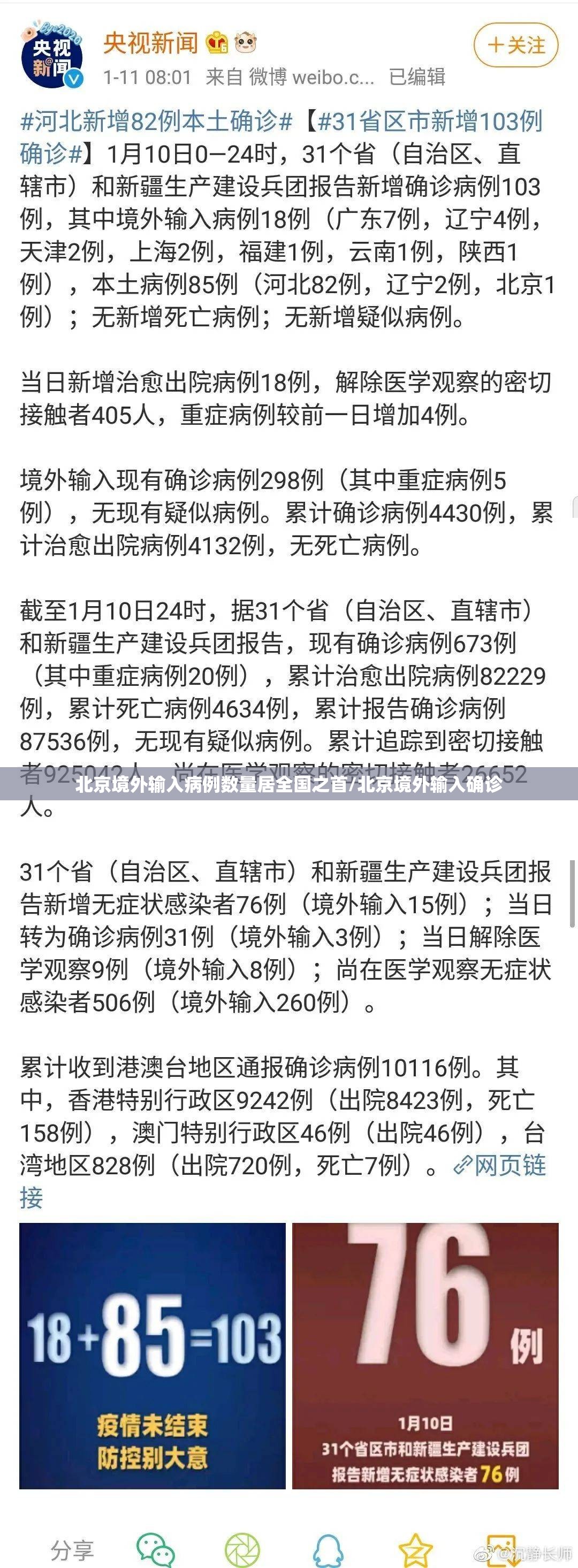 北京境外输入病例数量居全国之首/北京境外输入确诊 北京境外输入病例数量居全国之首/北京境外输入确诊