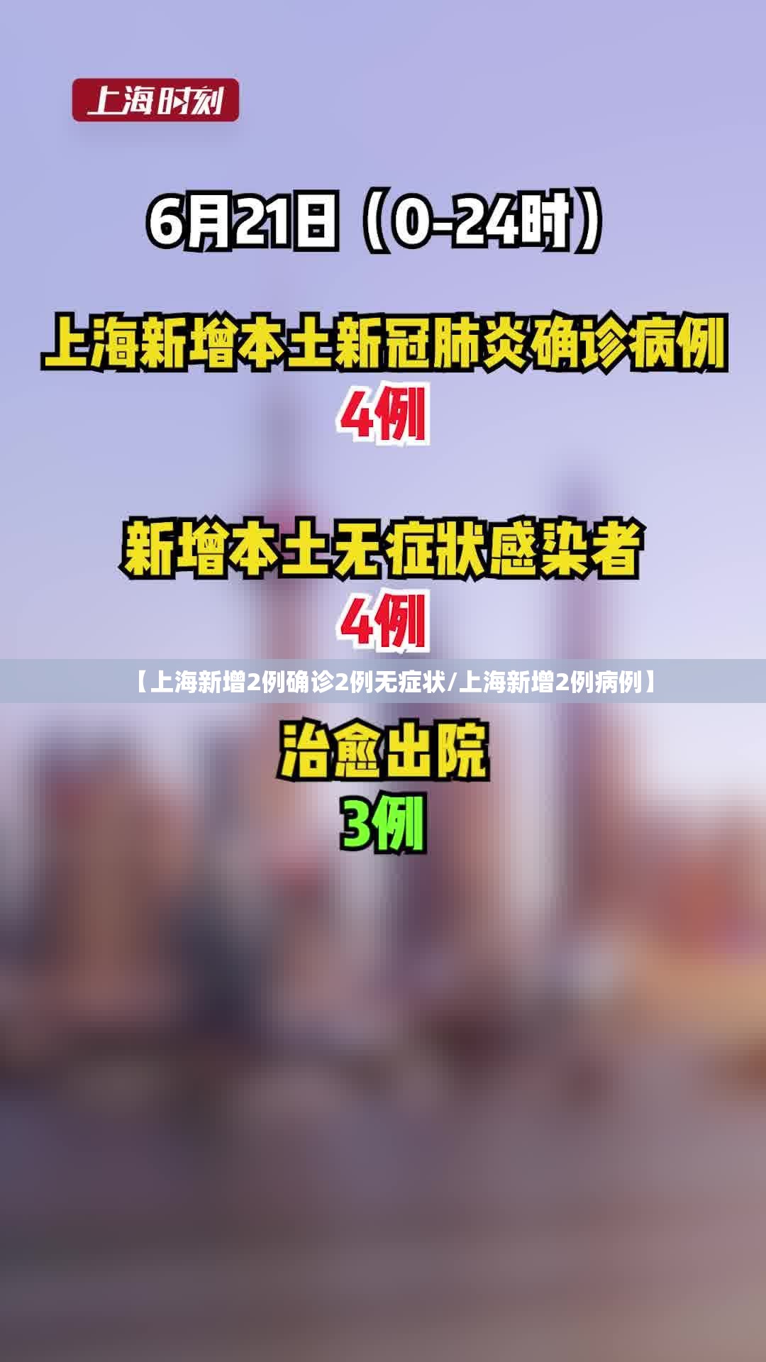 【上海新增2例确诊2例无症状/上海新增2例病例】 【上海新增2例确诊2例无症状/上海新增2例病例】