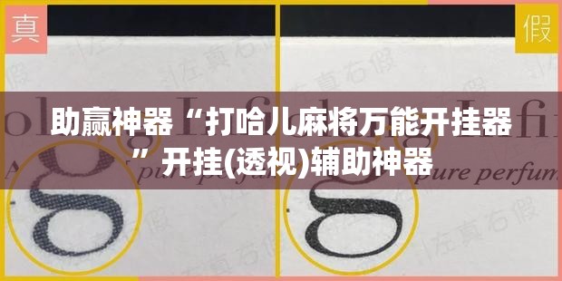 助赢神器“打哈儿麻将万能开挂器”开挂(透视)辅助神器