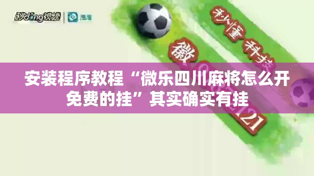 安装程序教程“微乐四川麻将怎么开免费的挂”其实确实有挂