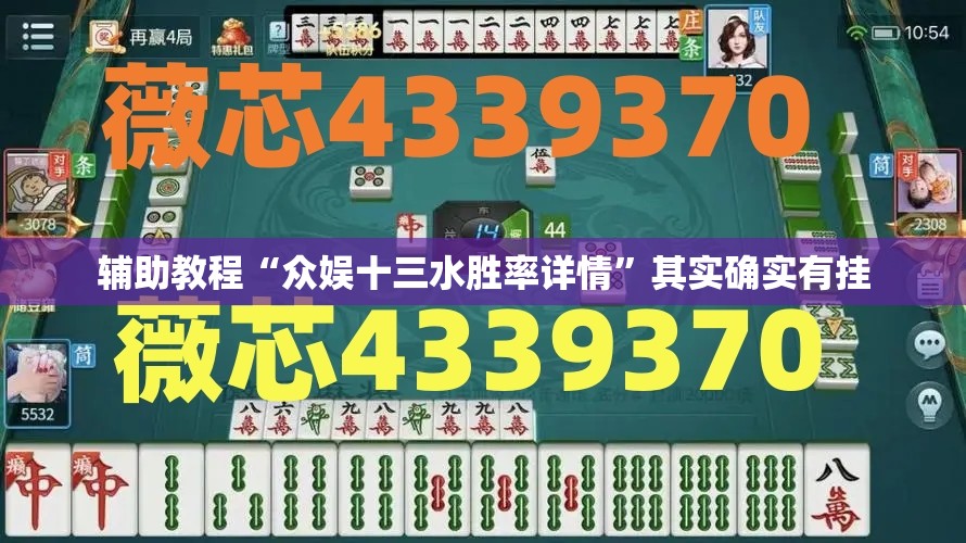 辅助教程“众娱十三水胜率详情	”其实确实有挂