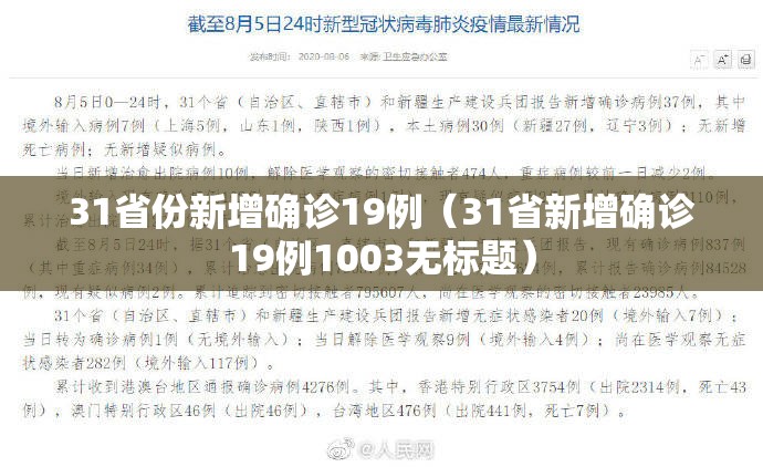 31省份新增确诊19例(31省新增确诊19例1003无标题) 31省份新增确诊19例(31省新增确诊19例1003无标题)