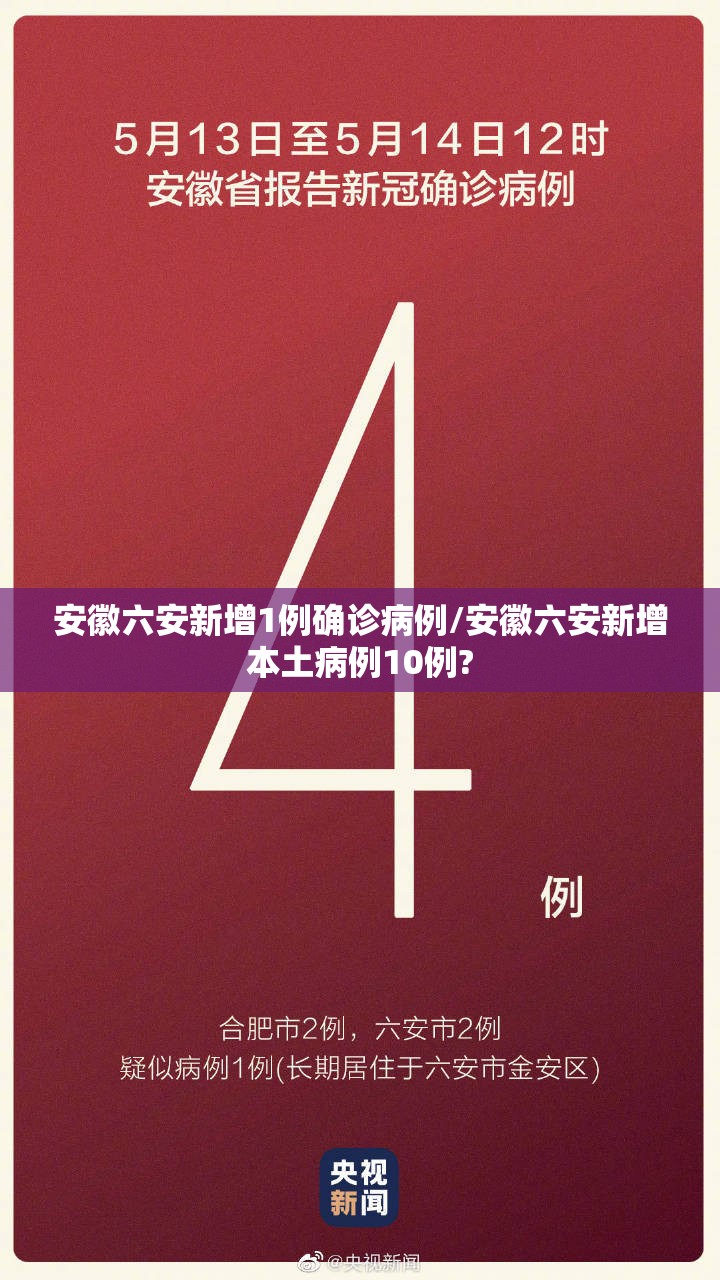 安徽六安新增1例确诊病例/安徽六安新增本土病例10例? 安徽六安新增1例确诊病例/安徽六安新增本土病例10例?