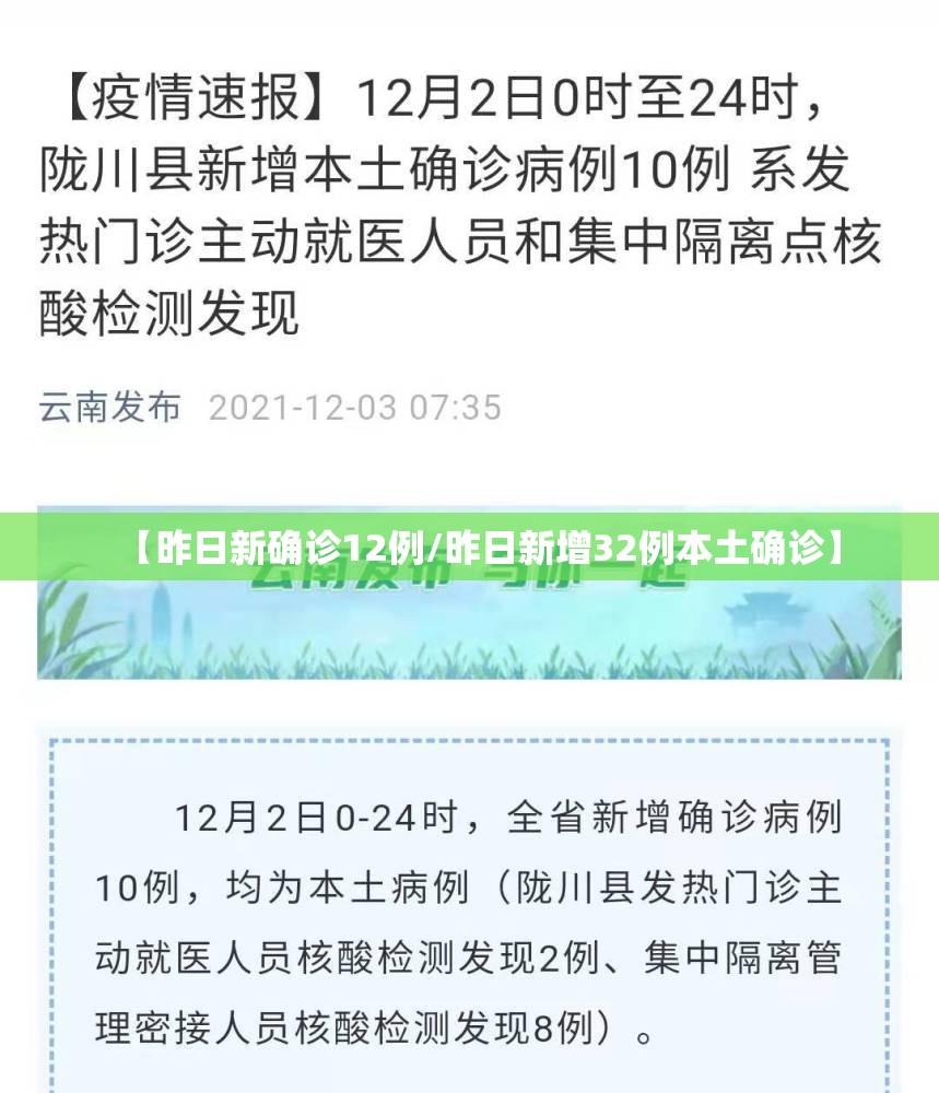 【昨日新确诊12例/昨日新增32例本土确诊】 【昨日新确诊12例/昨日新增32例本土确诊】