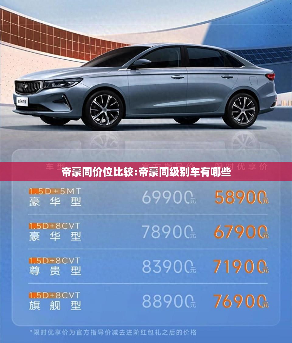帝豪同价位比较:帝豪同级别车有哪些 帝豪同价位比较:帝豪同级别车有哪些