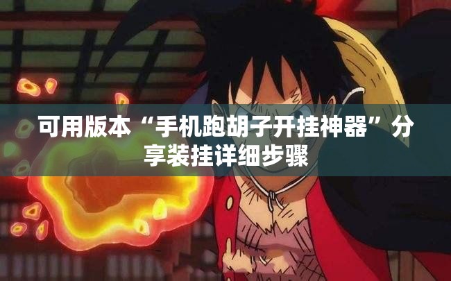 可用版本“手机跑胡子开挂神器	”分享装挂详细步骤