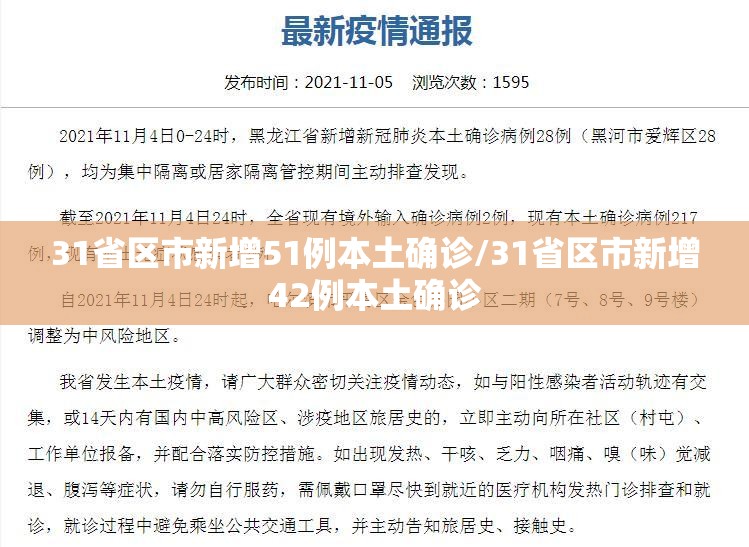 31省区市新增51例本土确诊/31省区市新增42例本土确诊 31省区市新增51例本土确诊/31省区市新增42例本土确诊