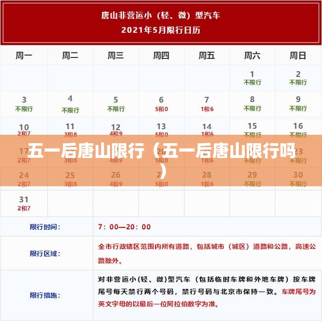 五一后唐山限行(五一后唐山限行吗) 五一后唐山限行(五一后唐山限行吗)