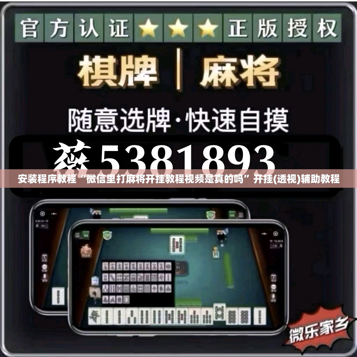 安装程序教程“微信里打麻将开挂教程视频是真的吗	”开挂(透视)辅助教程