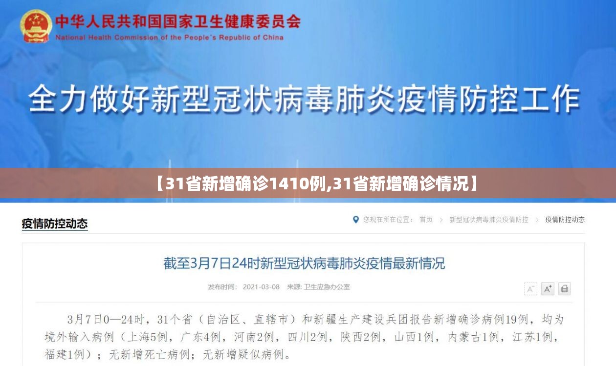 【31省新增确诊1410例,31省新增确诊情况】 【31省新增确诊1410例,31省新增确诊情况】