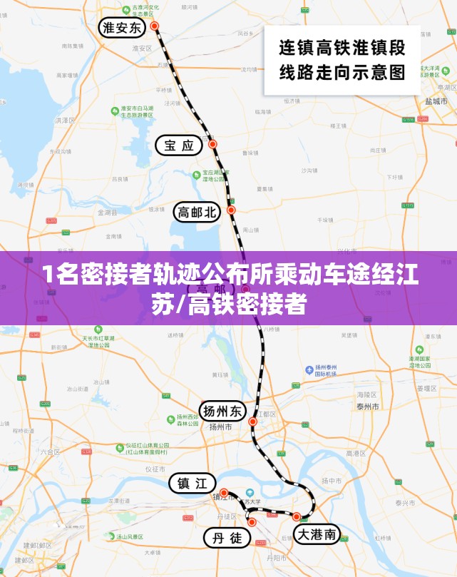1名密接者轨迹公布所乘动车途经江苏/高铁密接者 1名密接者轨迹公布所乘动车途经江苏/高铁密接者