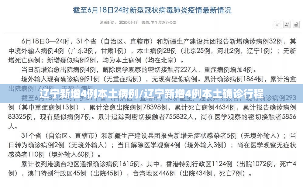 辽宁新增4例本土病例/辽宁新增4例本土确诊行程 辽宁新增4例本土病例/辽宁新增4例本土确诊行程