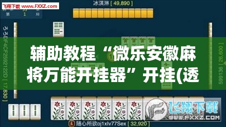 辅助教程“微乐安徽麻将万能开挂器	”开挂(透视)辅助神器