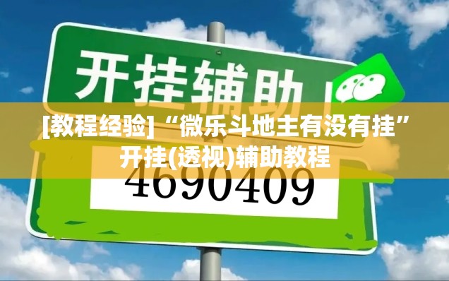 [教程经验]“微乐斗地主有没有挂	”开挂(透视)辅助教程